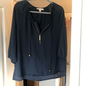 Navy Michael Kors blouse